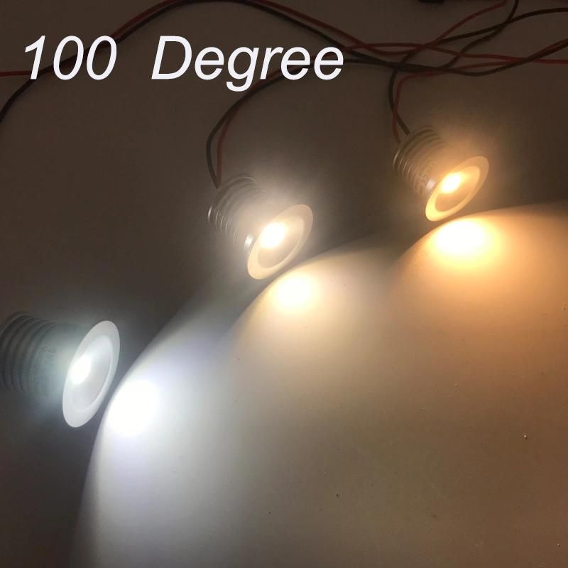 15m 25mm 1W DC12V Mini LED Ceiling Downlight for House Outdoor Garden Lighting