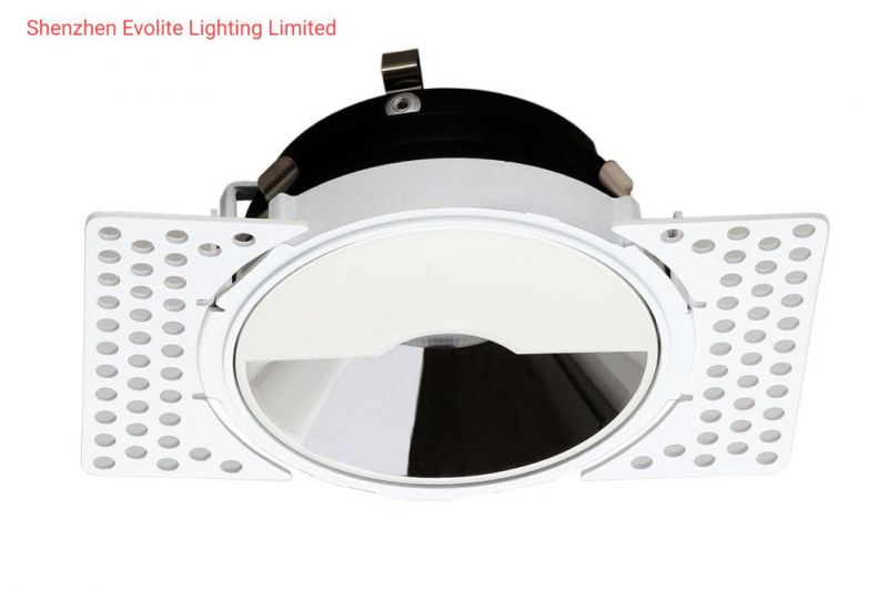 Die Cast Aluminum Trimless Round Ring Downlight Ceiling Light Fittings