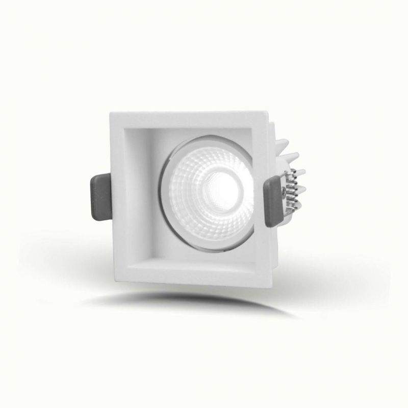 Square Adjustable COB LED Down Light Ceiling Recessed LED Downlight 6W/10W IP44