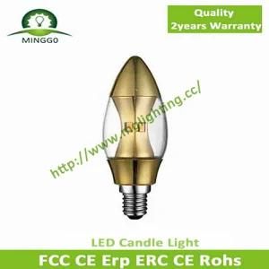2.5W LED Candle Light with Tip for Indoor Used E14/E12/E17/B15