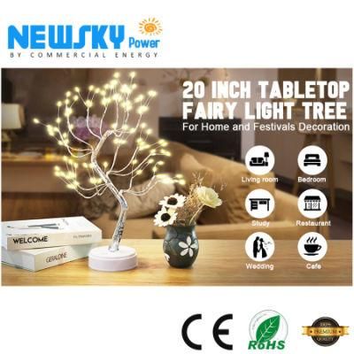 20&quot; Sparkly LED Battery/USD Operated DIY Night Artificial Lamp for Valentines Dining Table