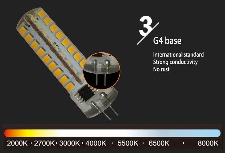 4W Bi Pin G4 220V 120V 4W Silicon LED Bulb