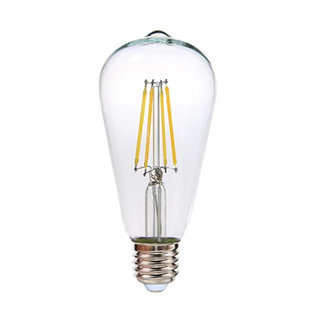 Retro LED Light St64 220-240V 8W 860lm E27 Decorative Vintage Filament Bulb