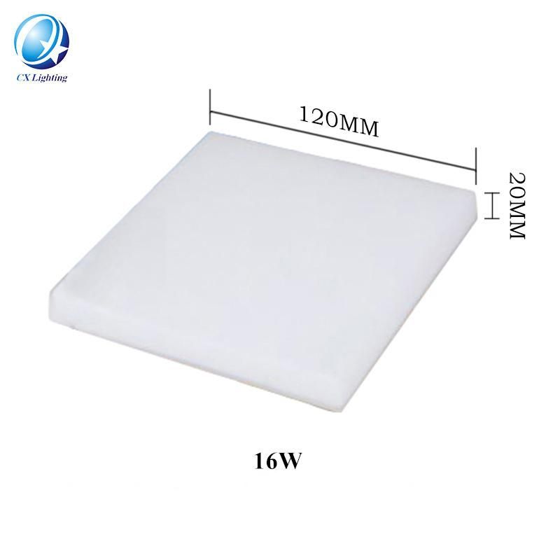 16W Square Shape Frameless Panel LED Bulb Customization Size Panel Light Free Hole Panel Lamp