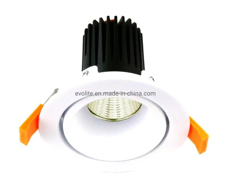 Round Die Cast Aluminum Cut out 90mm MR16 GU10 Downlight Housing LED Spot Light Housing