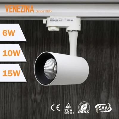 T6017 COB LED Small-Size 10W1040lm/15W1350lm Ugr14 Aluminum-Alloy LED Track Light