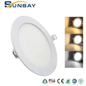 Ultrathin LED Recessed Square Round Ceiling Warm White SMD 2835 LED Panel Light 6W 12W 18W 24W