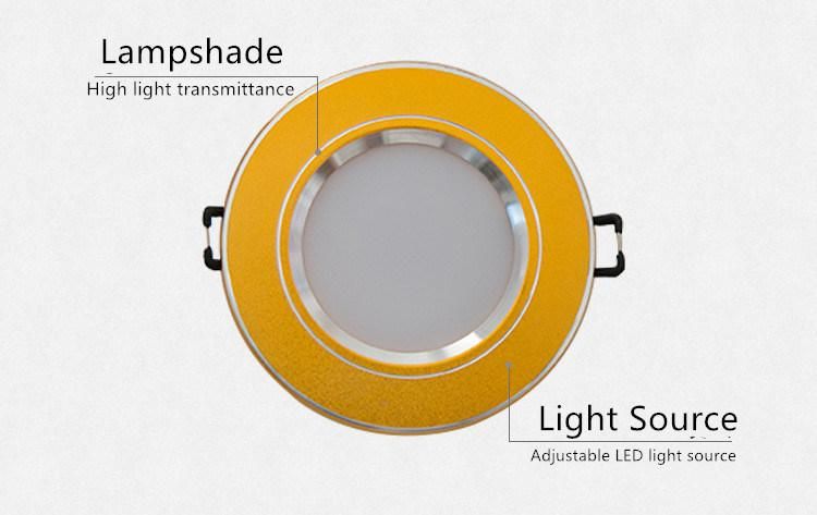 Recessed LED Downlight Ceiling Light Three Color