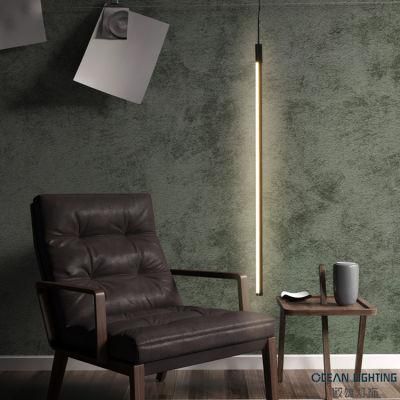 Modern Office Linear Interior Decoration Line Drop-Light LED Pendant Light