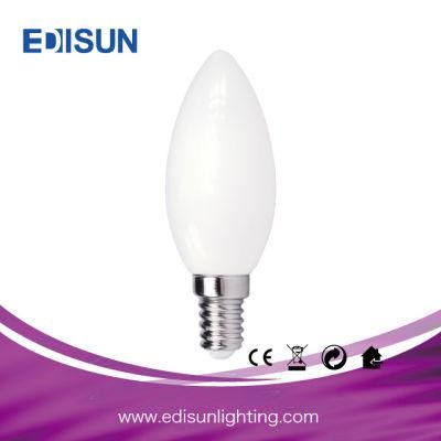 Manufacture Milky Candle Light E14/E27 LED Filament Bulb