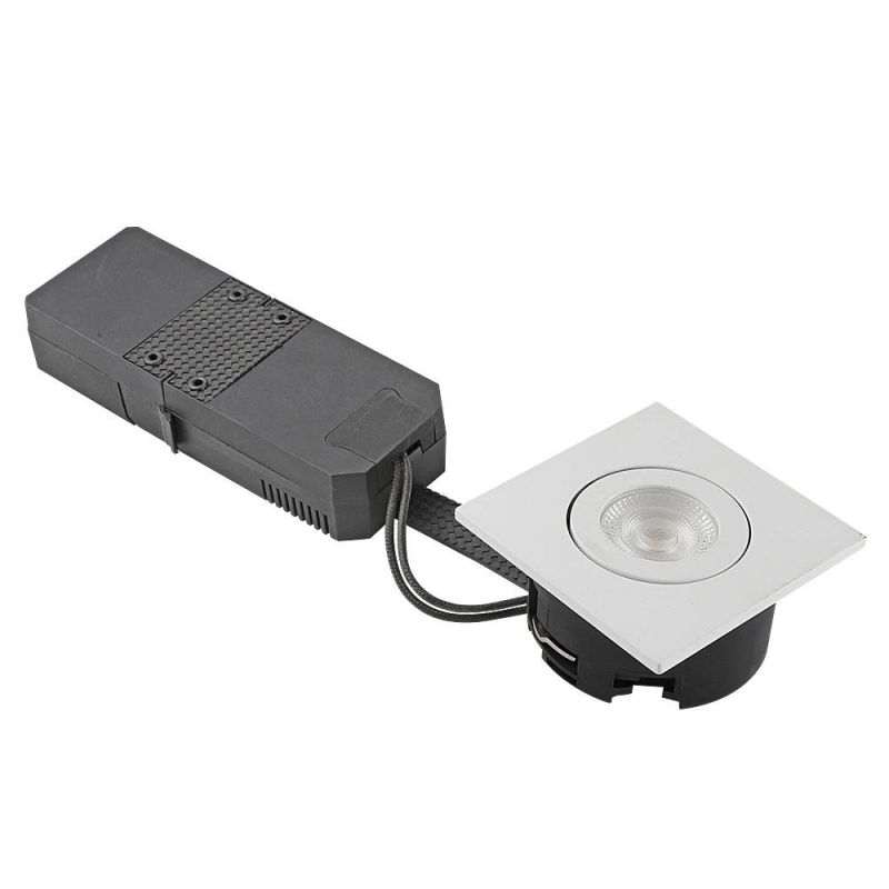 Newest Ce Square LED Downlight 6W CRI>95 Black Face Ring