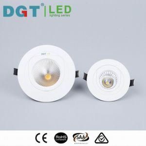 10W Recessed LED Down Light Dimmable COB LED Light Spotlight
