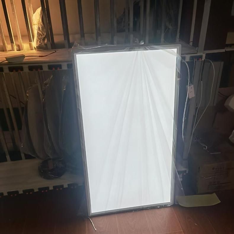 Slim Aluminum Round LED Panel Lighting 60cm 80cm 100cm 5000K Hanging Panel Lamp