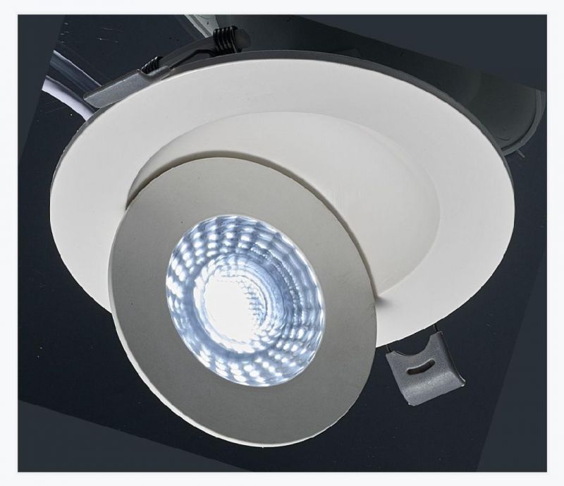 PBT Material Direction 360 Degree Adjustable LED Downlight Spot Light Gimbal Panel Ceiling Recessed Down Light