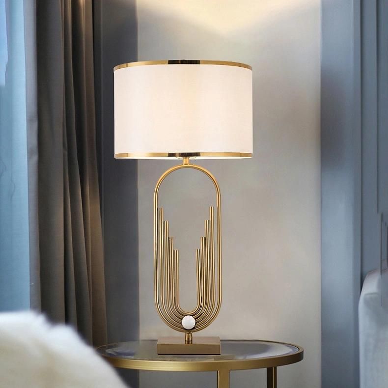 Luxury Style Hotel Living Room Bedroom Home Gold Table Lamp