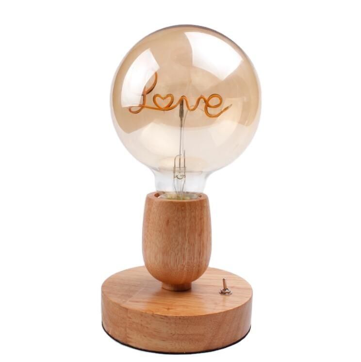 Vintage Alphabet Love 4W Dimmable Warmth Glow Decorative LED Light Bulb