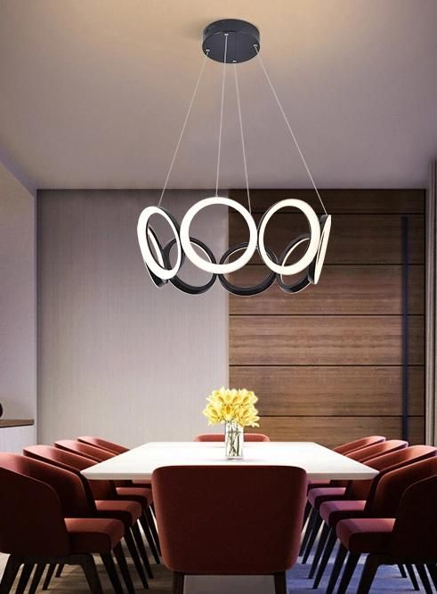 Hot Selling Indoor Modern Acrylic LED Lighting Circular Ceiling Lamp Stylish Simplicity