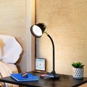 Amazon Hot Sale Smart LED Desk Lamp with Wireless Fast Charger USB Charging Port Touch Control Table Lamp for Home Office Reading Living Room
