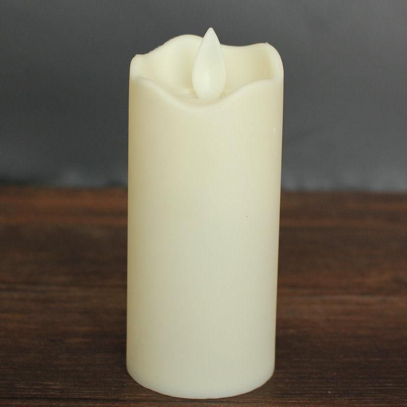 Battery Operated Flameless LED Pillar Candles with Timer Flickering Electric Decorative Light