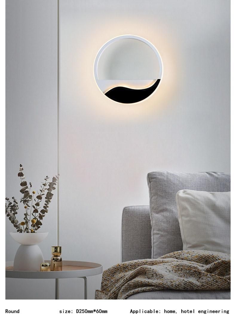 LED Wall Light Nordic Postmodern Minimalist Wall Light Round Background Wall Light