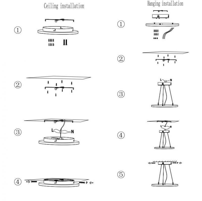 36W Suspended / Ceiling Big Round Panel Light for School/ Hospitals/Residential Buildings