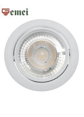 Ce RoHS Approved LED Lamps White Modern Ceiling Spotlight Round 8W Adjustable Downlight Light