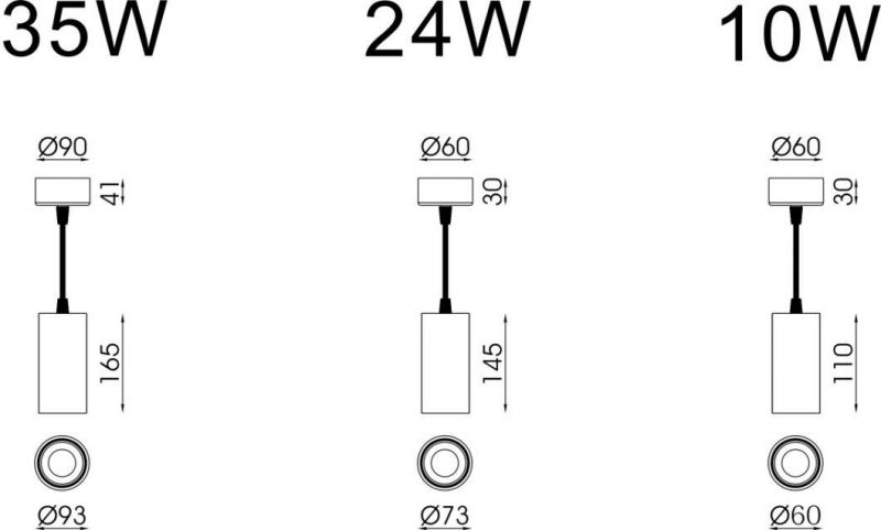 LED 10W 24W 35W Modern Design Minimalist Indoor Decoration Home Lighting LED Pendant Light