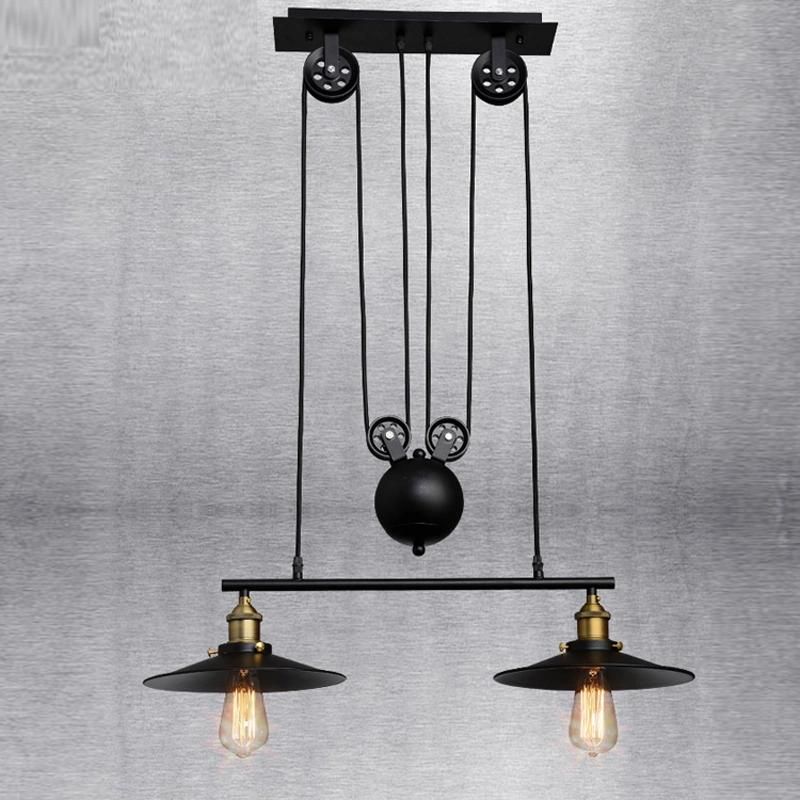 Retro Black Industry Pendant Light Modern Light Bar