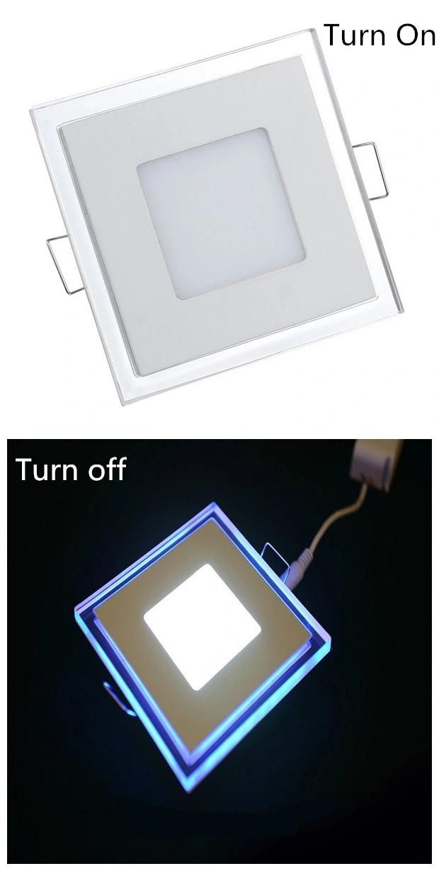 Two Color Round Square 18+6W Ceiling Panel Lamp