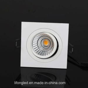 EU Market Hot Selling Square 7W Dimmable Recessed COB LED Downlight