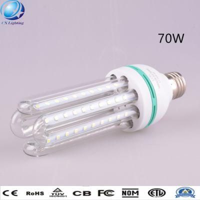 70W E27 6u Highlight Clear Milky Glass U Shape LED Energy Saving Lamp