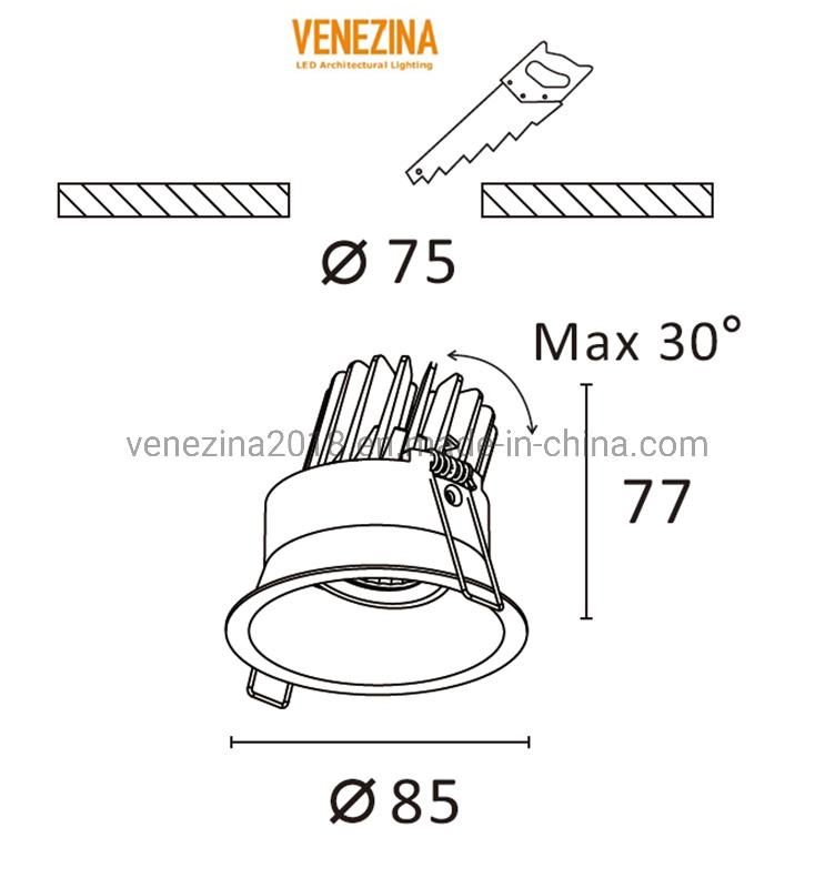 Dali Triac 1-10V Dimming LED Downlight LED Ceiling Light LED Spot Light LED Light LED Down Light