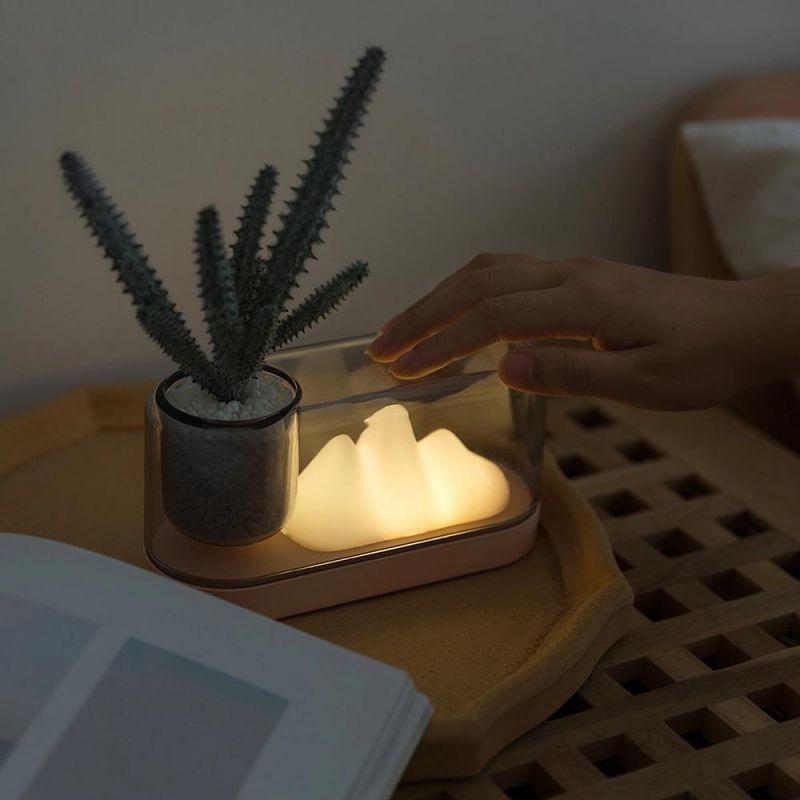 Creative Mountain Table Lamps Desk Lamp with USB Charging Port with 1200mAh battery