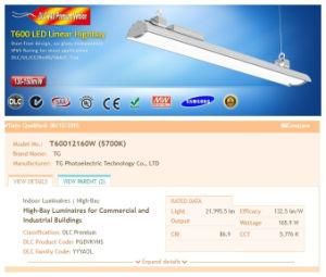 130lm/W LED Industrial High Power LED Tube Light with Dlc UL Listed for 200W