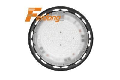 100W 200W No Flickering 100lm/W UFO LED High Bay Light for Workshop Warehouse