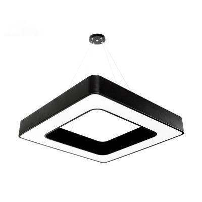 Hot Selling Indoor Office Linear Lamp Fixture 30W Black White LED Chandelier Pendant Light