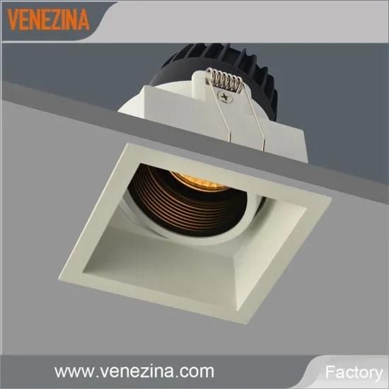 Venezina Lighting 6W/10W Square Shape Narrow Trim Spotlight Adjustable LED Light Ceiling Recessed LED Downlight