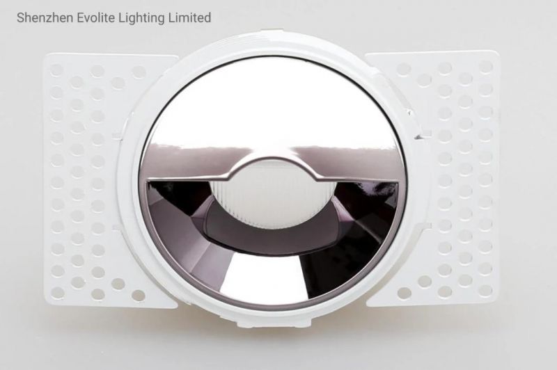 MR16 Frame Aluminum Adjustable LED Downlight Trimless Round Ring Recessed Quality Lamp Bulb Housing