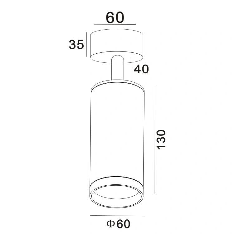 Smart Living Electronics Studio Lighting GU10 LED Lighting Fixtures Suspended Cylinder Spotlight