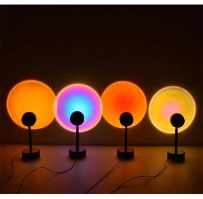 New USB 180/360 Degree Rotation Rainbow Projection Romantic Visual LED Light