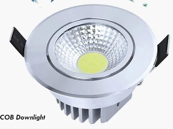 Round LED Downlight 3W/5W/7W/9W12W COB LED Living Room Downlight