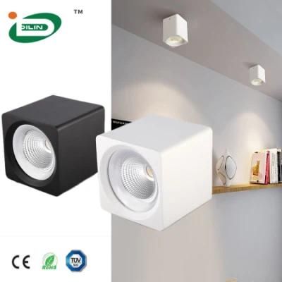 Anti-Glare Hotel Dimmable IP20 Surface Mounted COB CREE LED Downlight Fixture