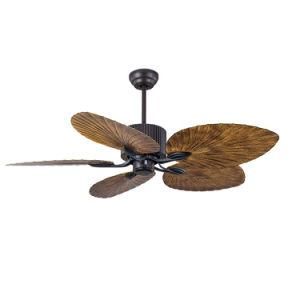 Retro Style Ceiling Fan 42 Inch 52 Inch ABS Palm Leaf DC Motor Remote Control Decorative Ceiling Fan with Lights