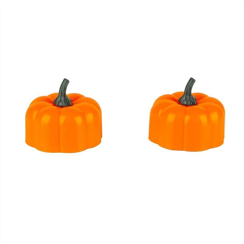 Halloween Decoration Flameless LED Candles 18pk Pumpkin Tea Lights Battery Operated