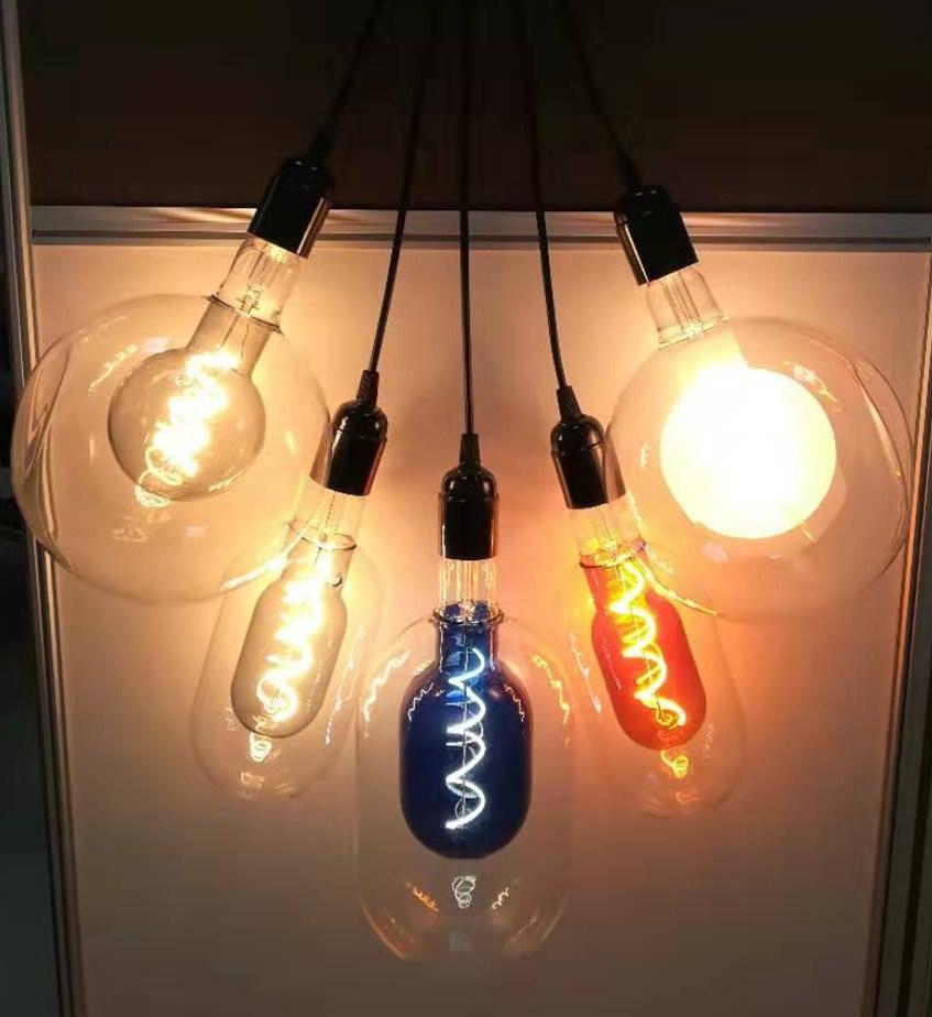 Double Glass Fashion Decorative Soft Filament Dimmable LED Light Bulb