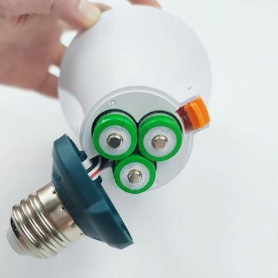 Intelligent Emergency LED Bulb Lamp with Removeable Battery 9W Bulb Light