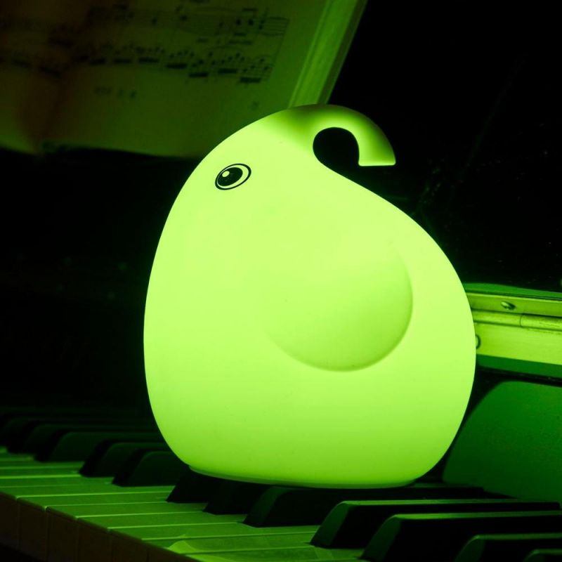 Hot Sale Cute Elephant LED Colorful Night Light for Decoration