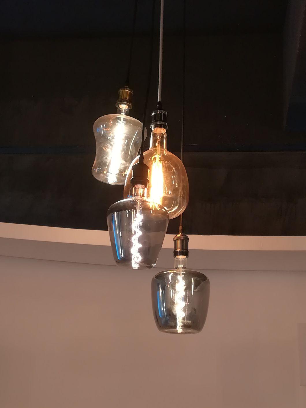 Pumpkin Shape Modern Design Flexible Filament Glass LED Light Bulb