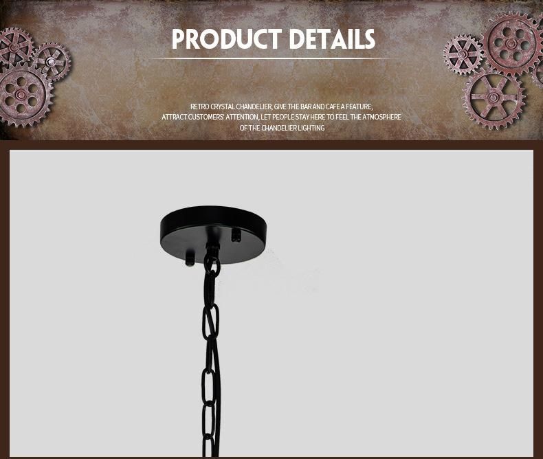 American Country K9 Crystal Chandelier Living Room Dining Room Lighting Vintage Home Decoration Lamp Fixtures