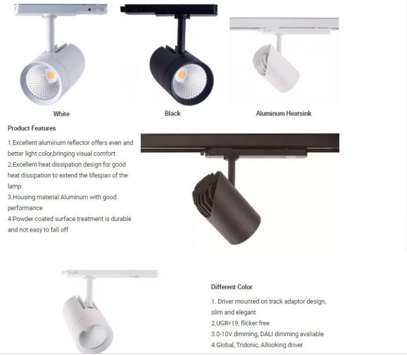 Hot Sale 30W 35W LED COB Spotlight LED Track Light